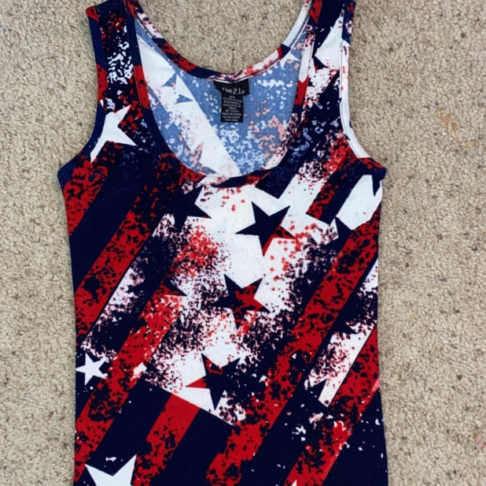 Rue 21 American flag shirt